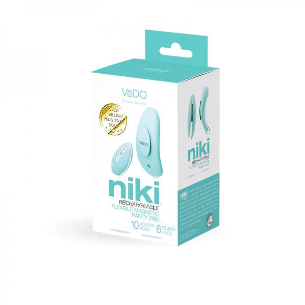 Niki Rechargeable Panty Vibe Tease Me Turquoise - OmniPleasures