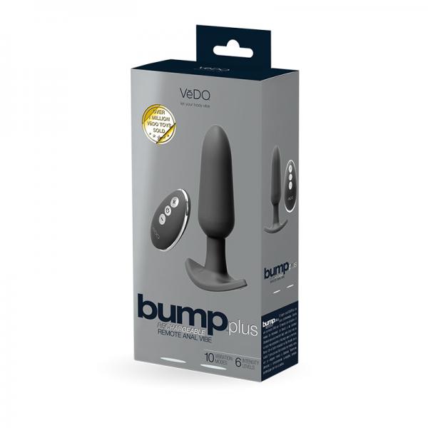 Bump Plus Rechargeable Remote Control Anal Vibe Black - OmniPleasures