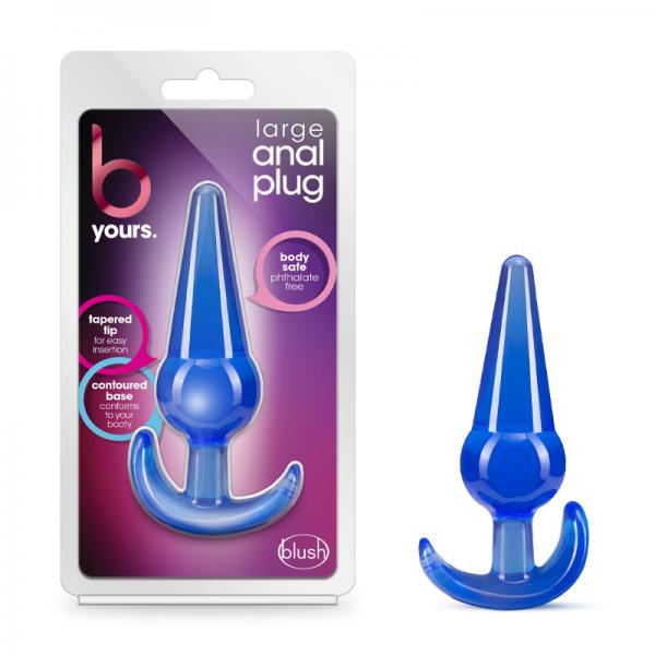 B Yours Large Anal Plug Blue - OmniPleasures