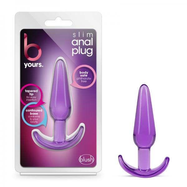 B Yours Slim Anal Plug Purple - OmniPleasures