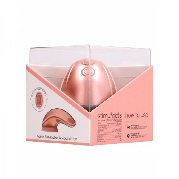 Twitch Hands-free Suction And Vibration Toy Rose Gold - OmniPleasures