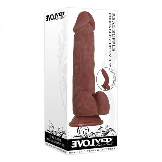 Evolved Real Supple Poseable Girthy Dark - OmniPleasures