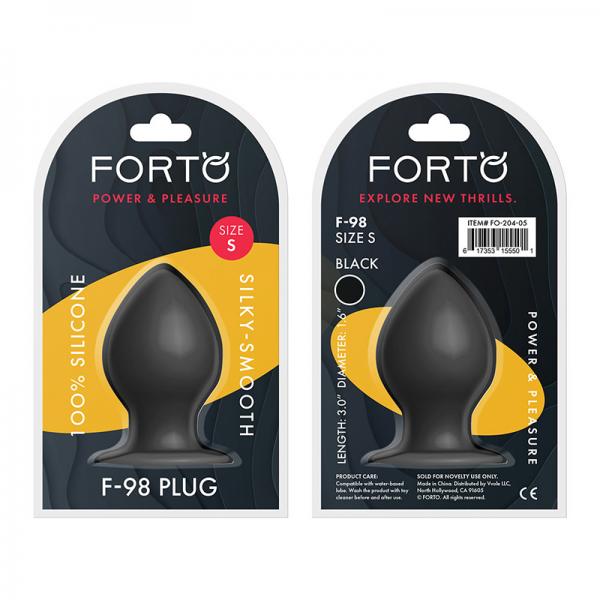 Forto F-98: Cone Small Black - OmniPleasures