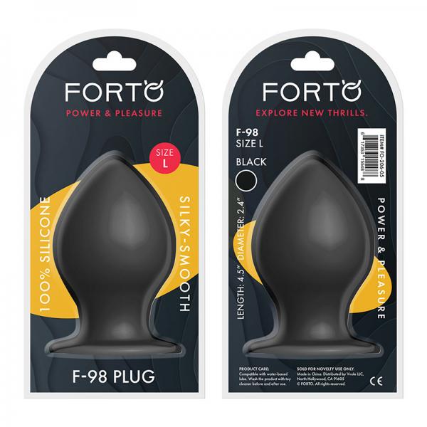 Forto F-98: Cone Large Black - OmniPleasures