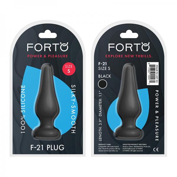 Forto F-21: Tear Drop Small Black - OmniPleasures