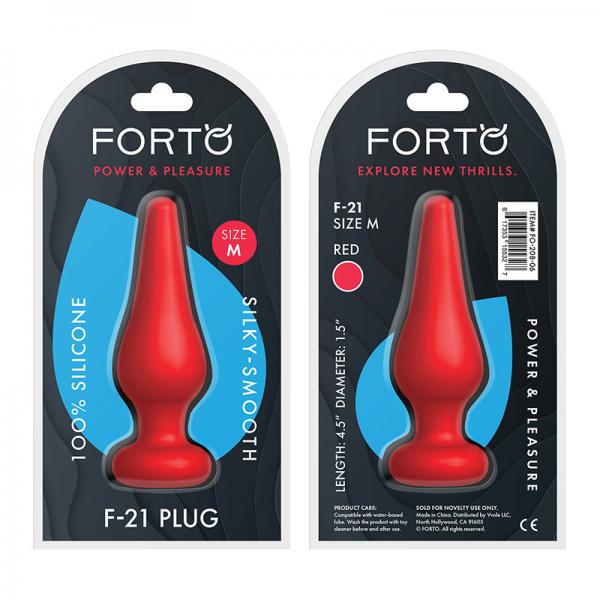 Forto F-21: Tear Drop Medium Red - OmniPleasures