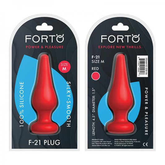 Forto F-21: Tear Drop Medium Red - OmniPleasures