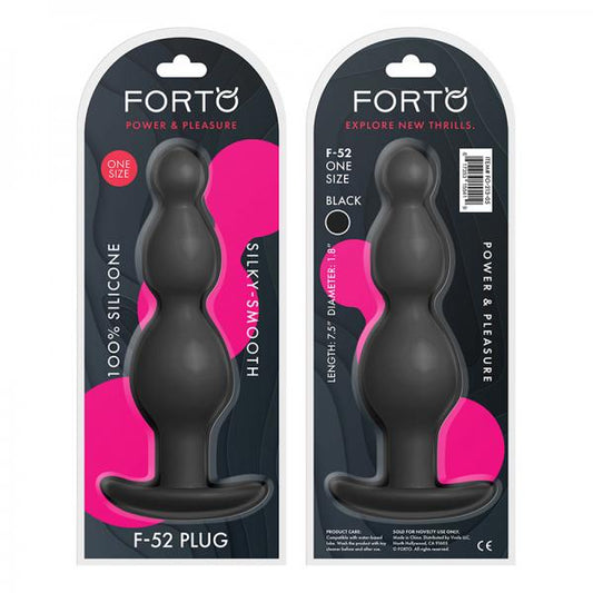 Forto F-52: Cone Beads Black - OmniPleasures