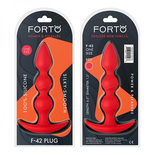 Forto F-42: Spiral Beads Red - OmniPleasures