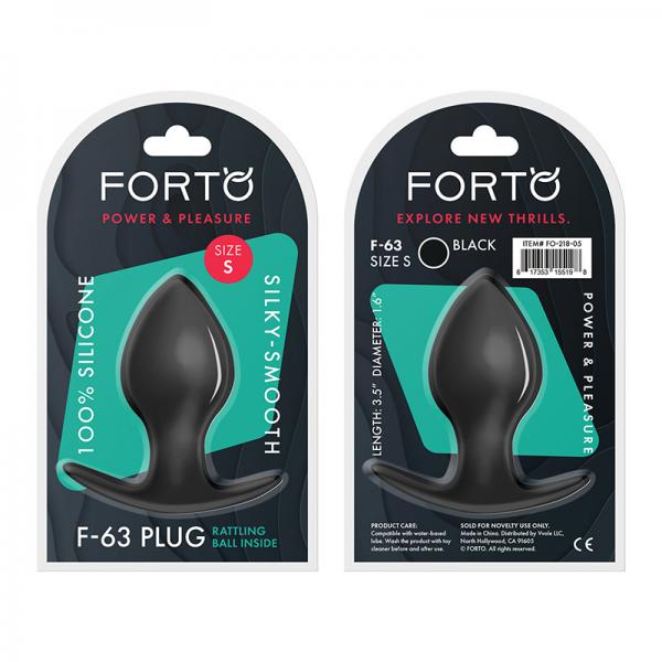 Forto F-63: Rattler Spade Sm Black - OmniPleasures