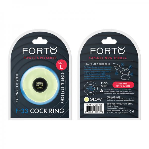 Forto F-33: 25mm 100% Liquid Silicone C-ring Lg Gitd - OmniPleasures