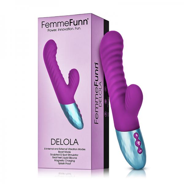 Femmefunn Delola Rabbit Vibrator Purple - OmniPleasures