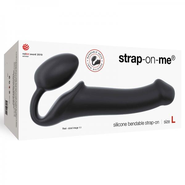 Strap-on-me Semi-realistic Bendable Strap-on Black Size L - OmniPleasures