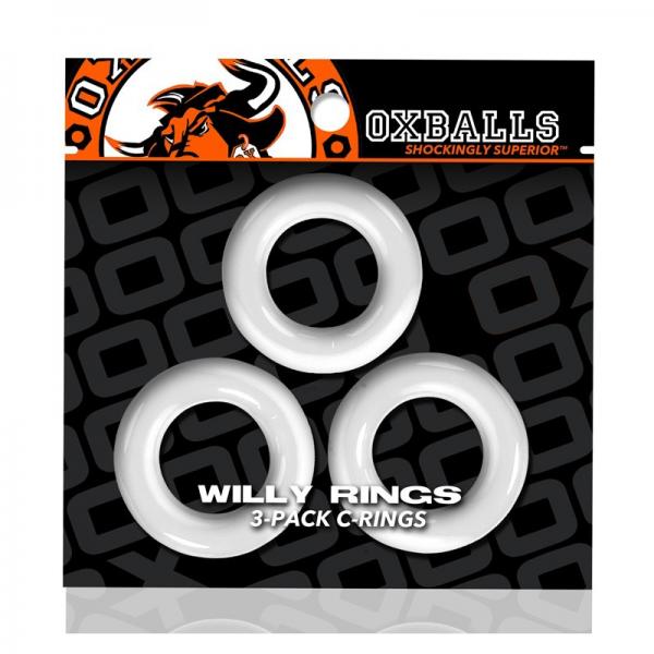 Oxballs Willy Rings 3-pack Cockrings O/s White - OmniPleasures