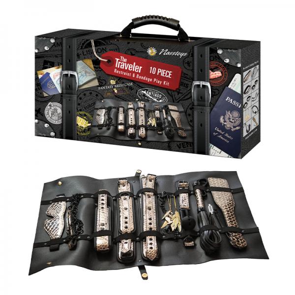 The Traveler Restraint & Bondage Play Kit - 10 Pcs - OmniPleasures