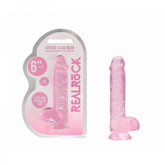 Realrock Realistic Dildo 6in Pink - OmniPleasures