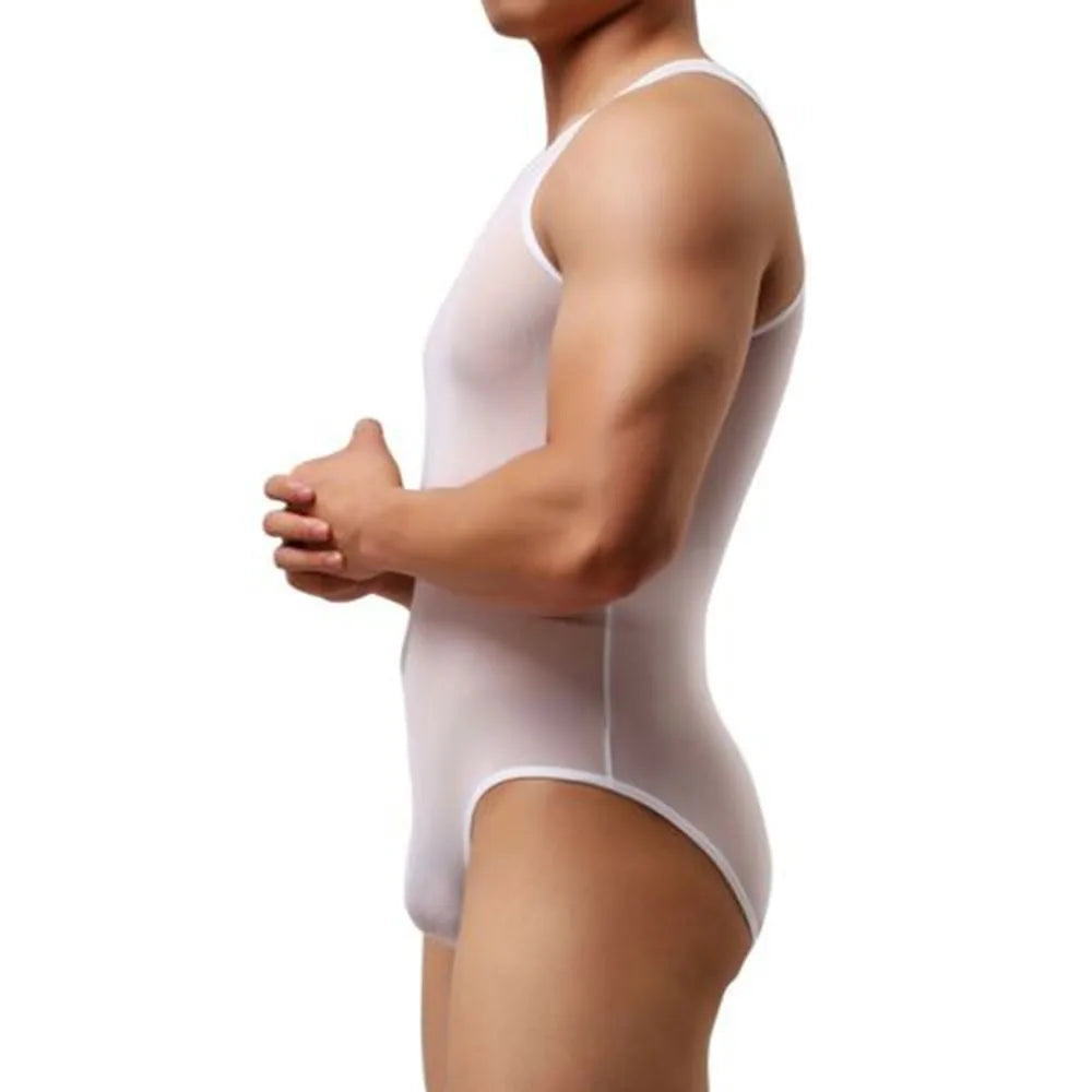 Men's Leotard Tan Tops