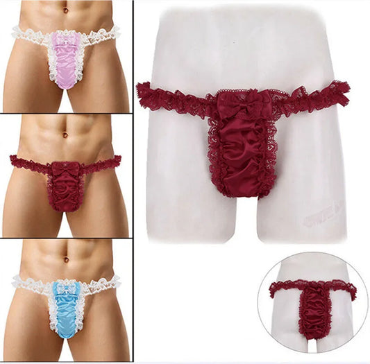 Ruffle Penis Pouch Thong